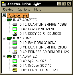 Adaptec Drive Light